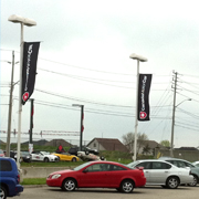 outdoor pole banner flag