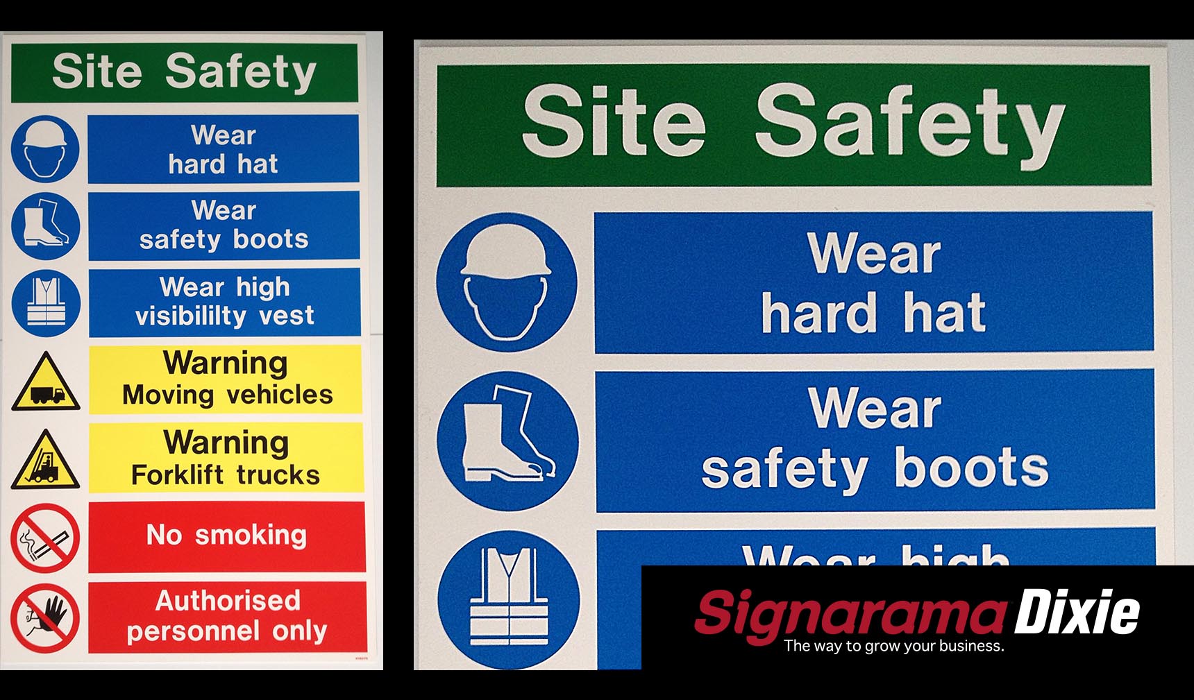 warehouse safety sign